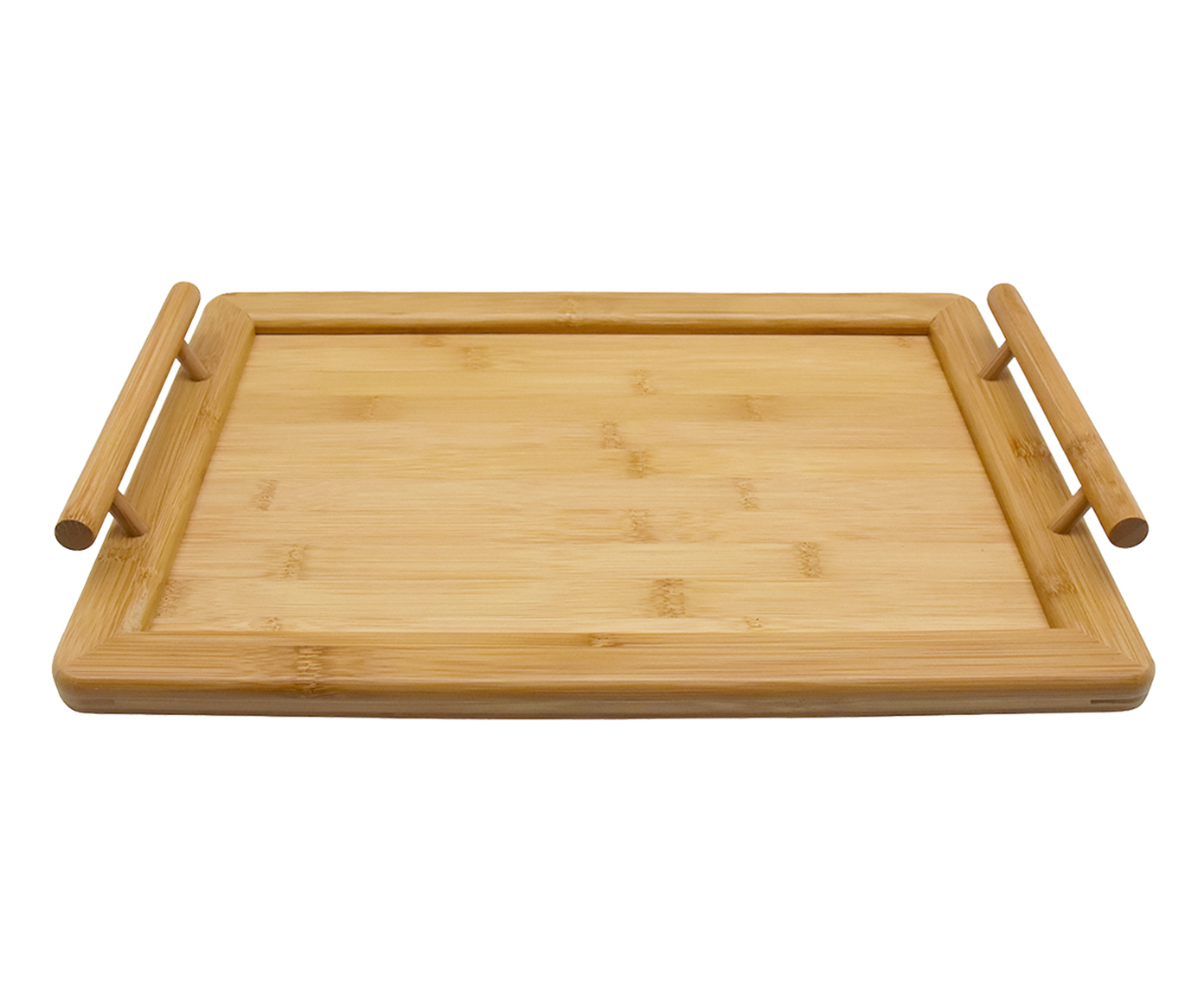 Bandeja Decorativa em Bambu Elrond Marrom image number 0