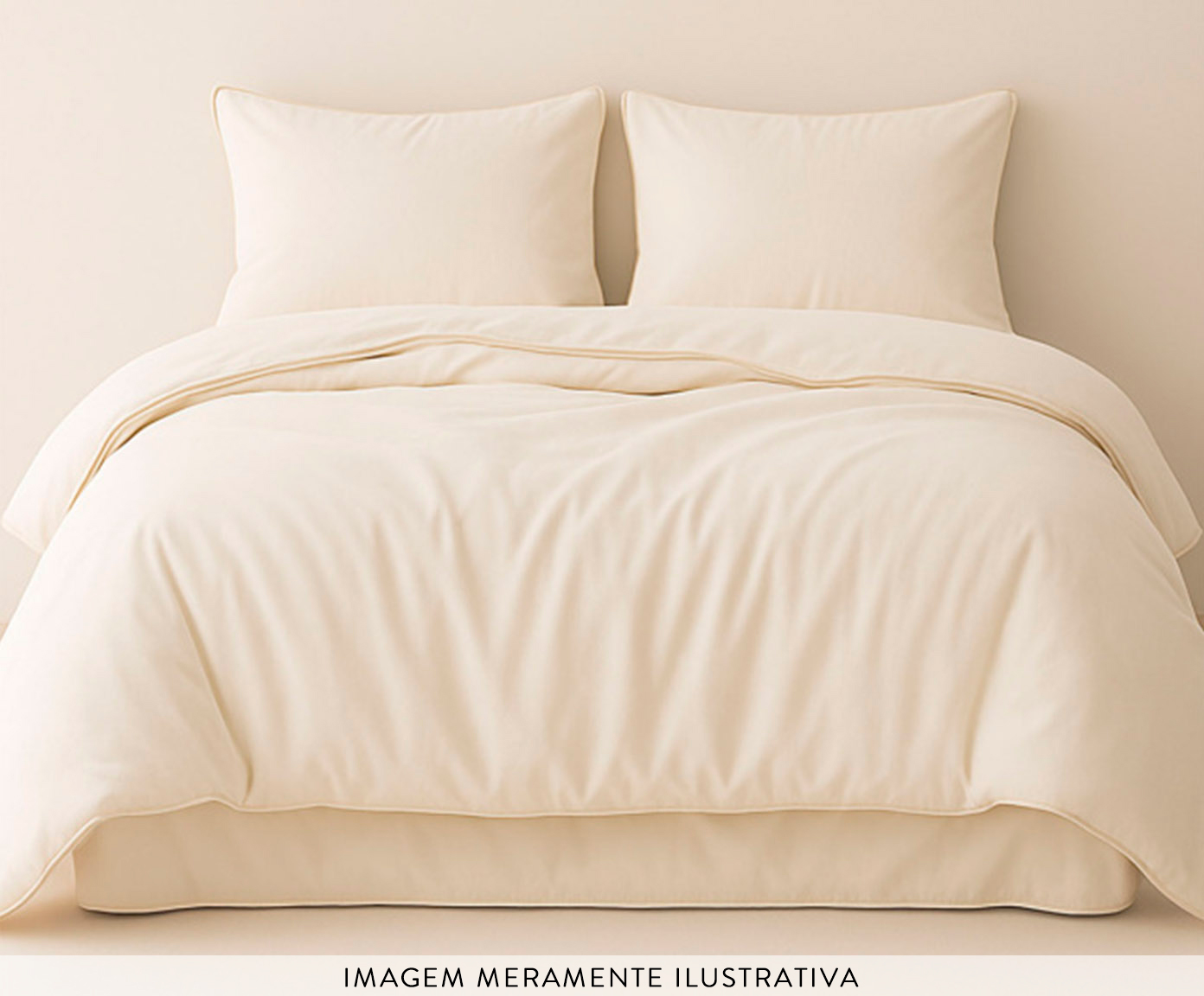Duvet Colorlife Liso com Vivo Percal 200 Fios Off-White image number 2