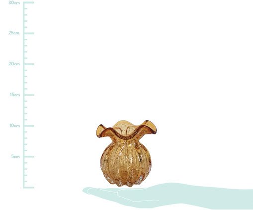 Vaso em Vidro Trouxinha Francine -  &Acirc;mbar image number 1