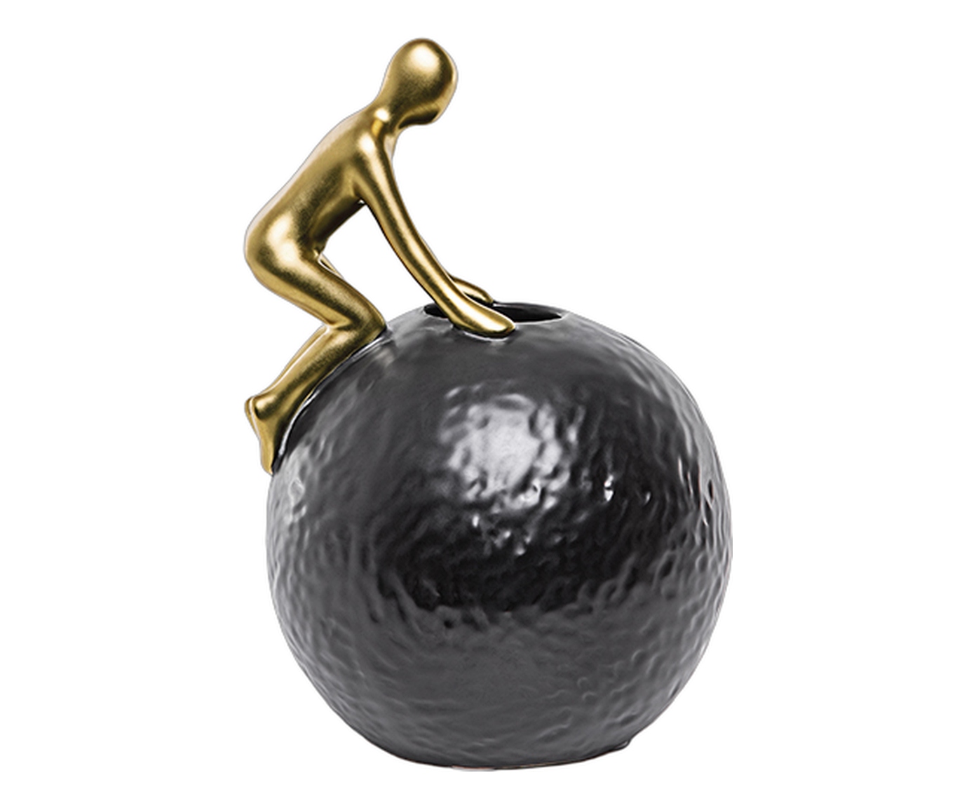 Escultura Figura na Bola Preta image number 1