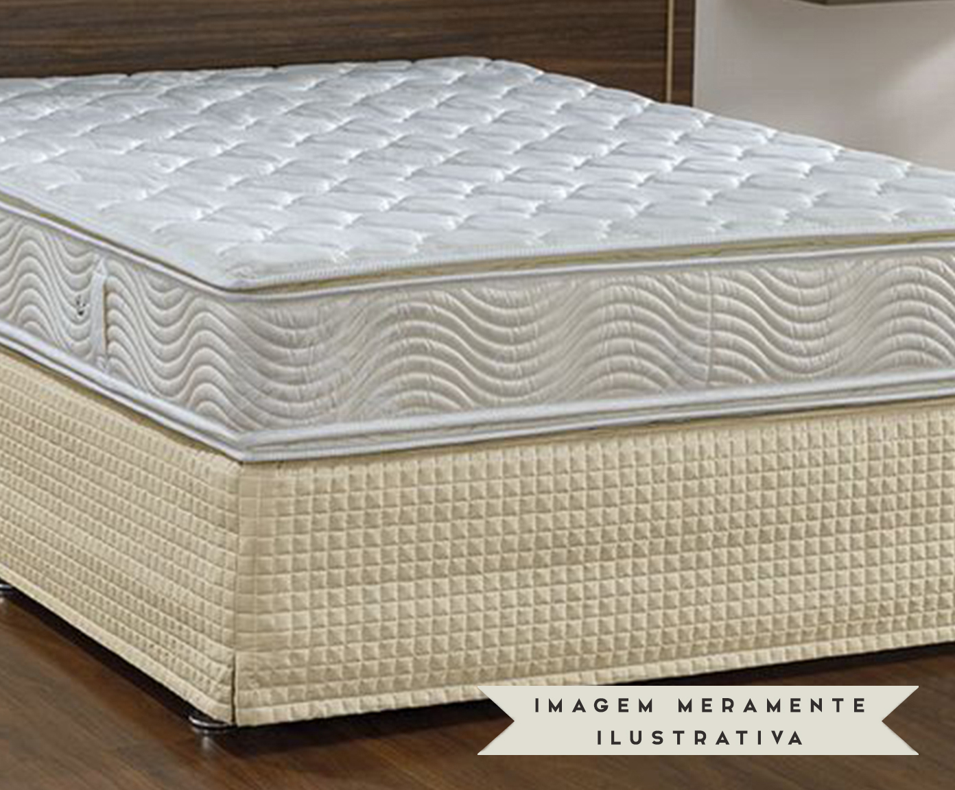 Saia para Box Max Pastilha Bege - 88X35X188cm - Solteiro image number 2