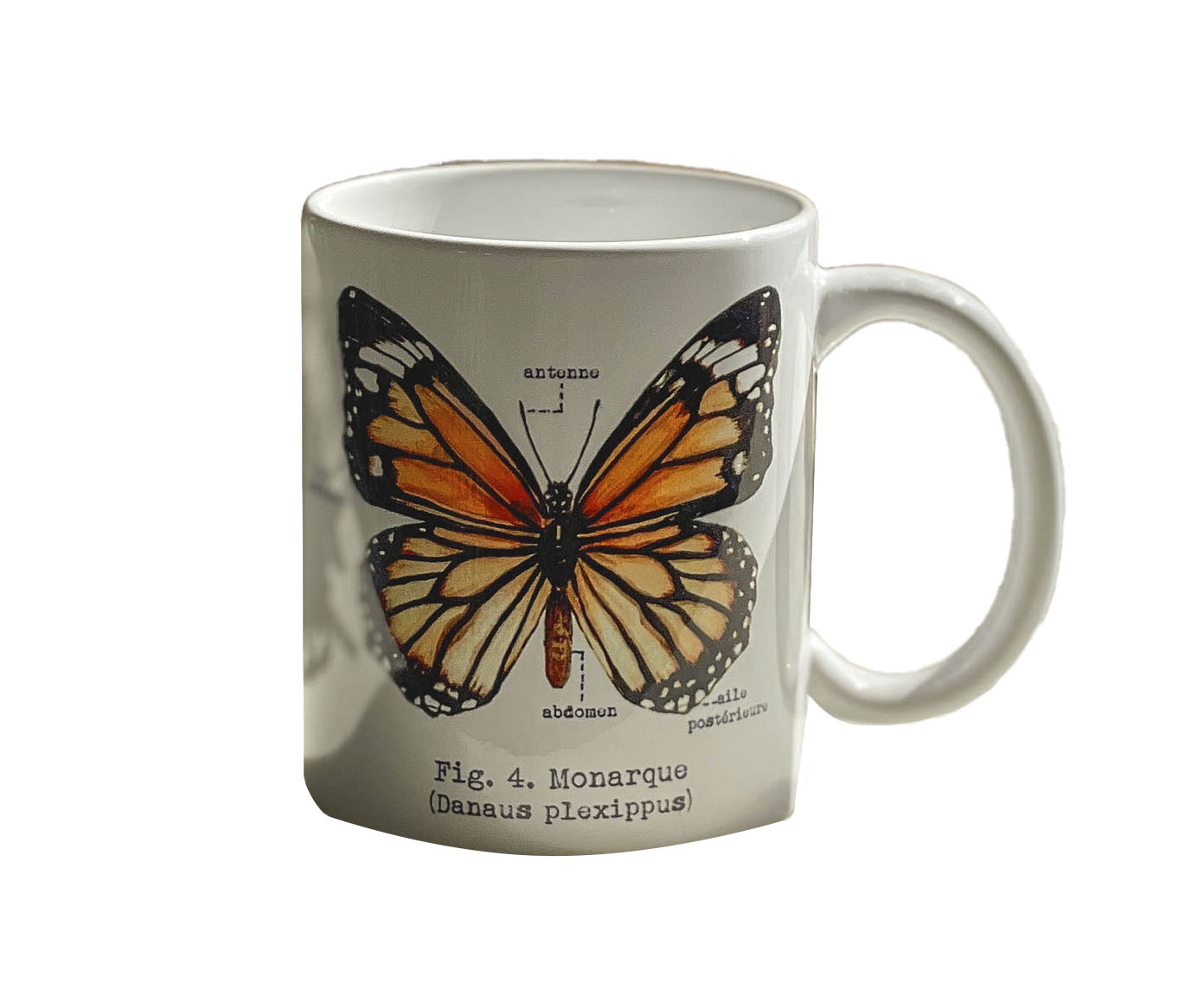 Caneca Borboleta Monarca Aquarela image number 0