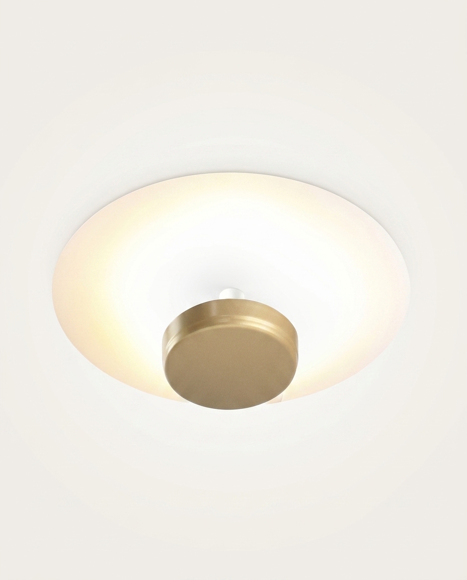 Plafon de Sobrepor Slice Dourado Ono Bivolt - G - image 0