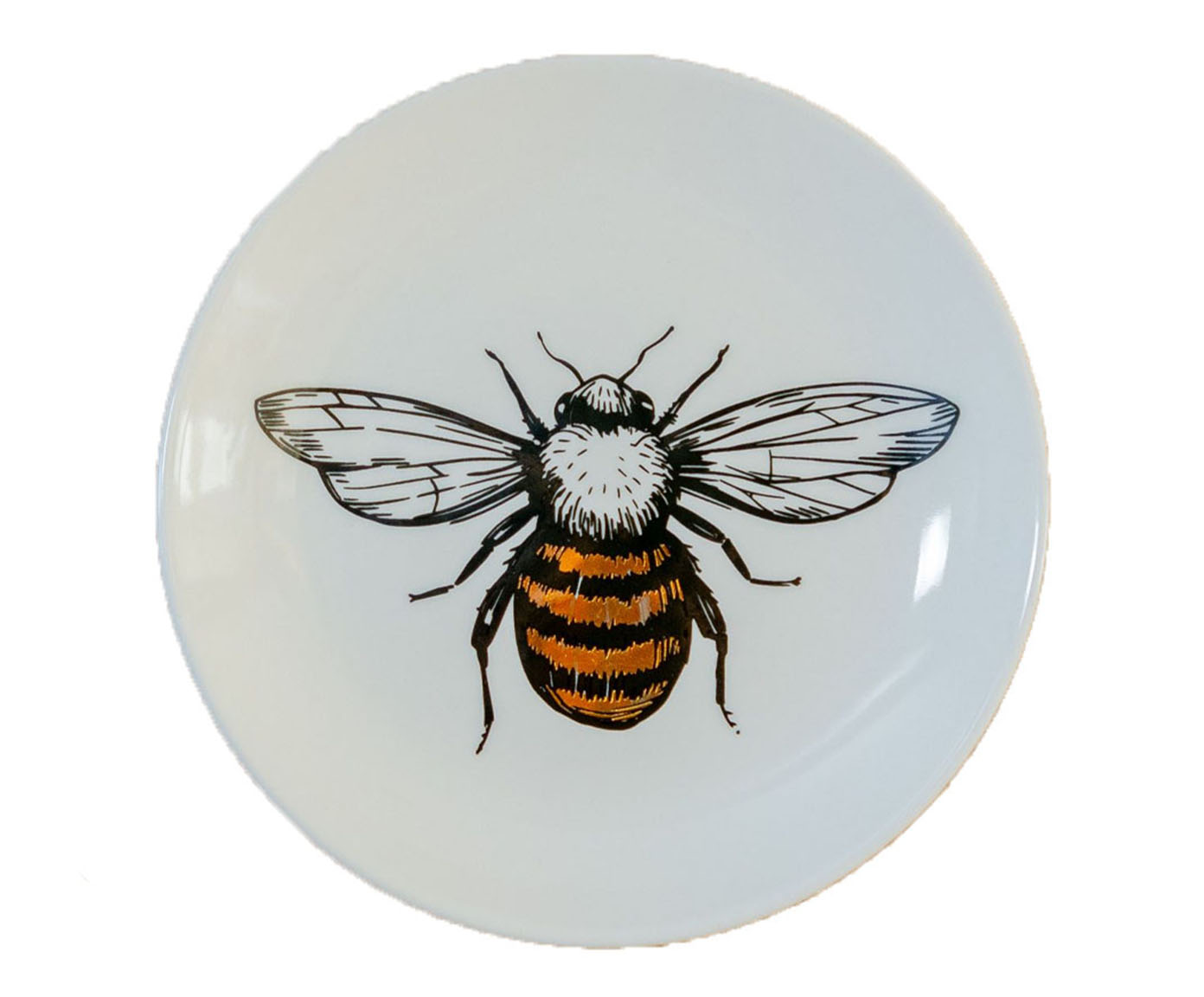 Prato Decorativo em Porcelana Bee image number 0