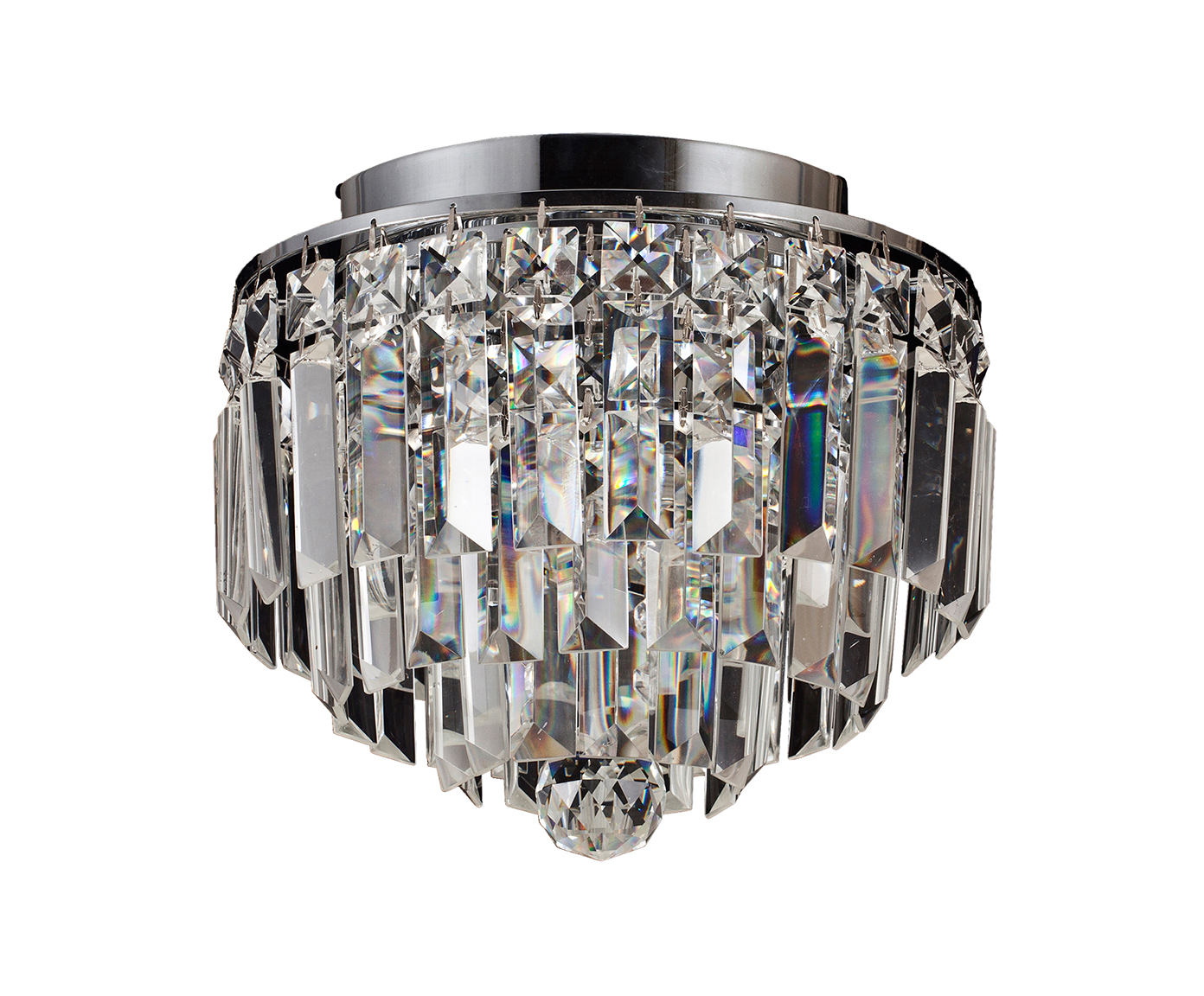 Plafon em Cristal Stones Prateado Bivolt image number 0