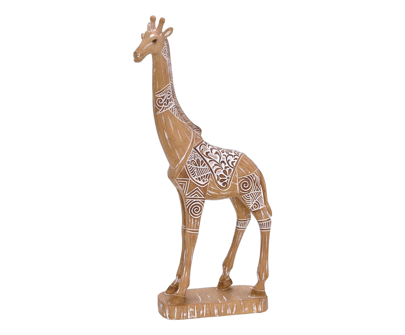 Girafa Decorativa Gina Branco e Marrom - image 0
