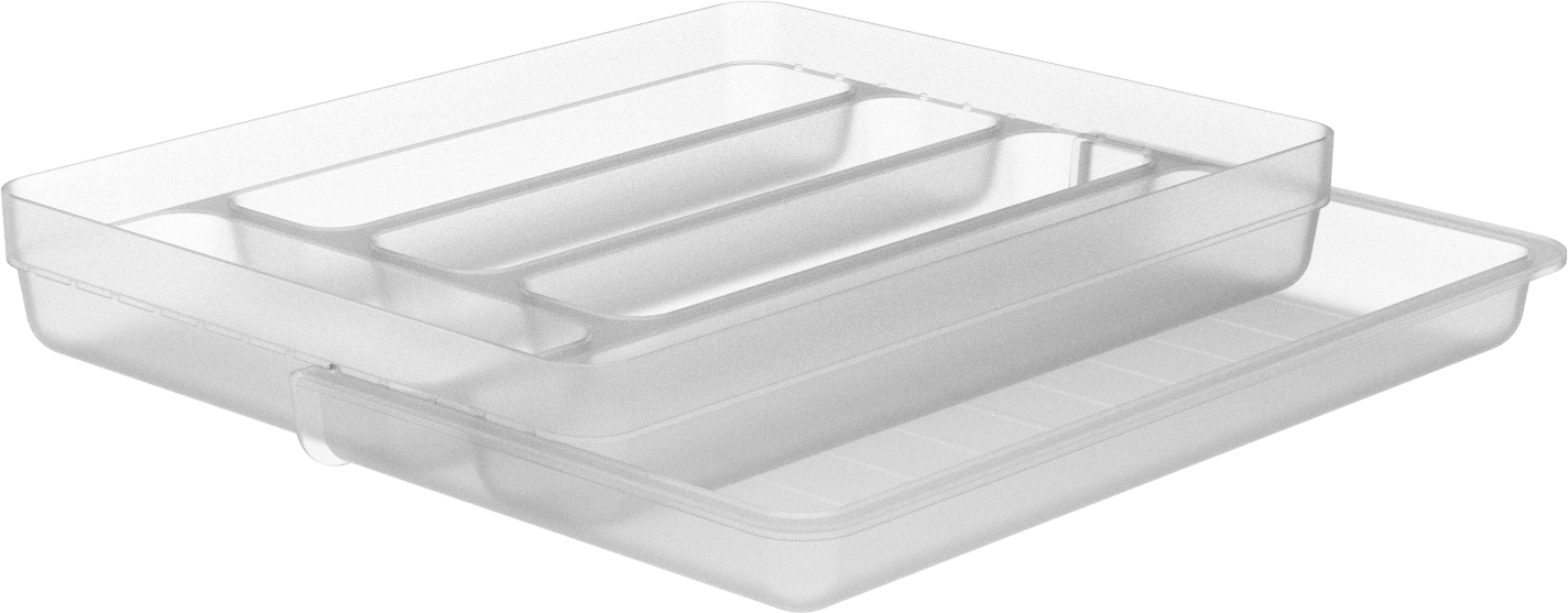 Organizador de Talheres com Extensor Logic Transparente - image 0