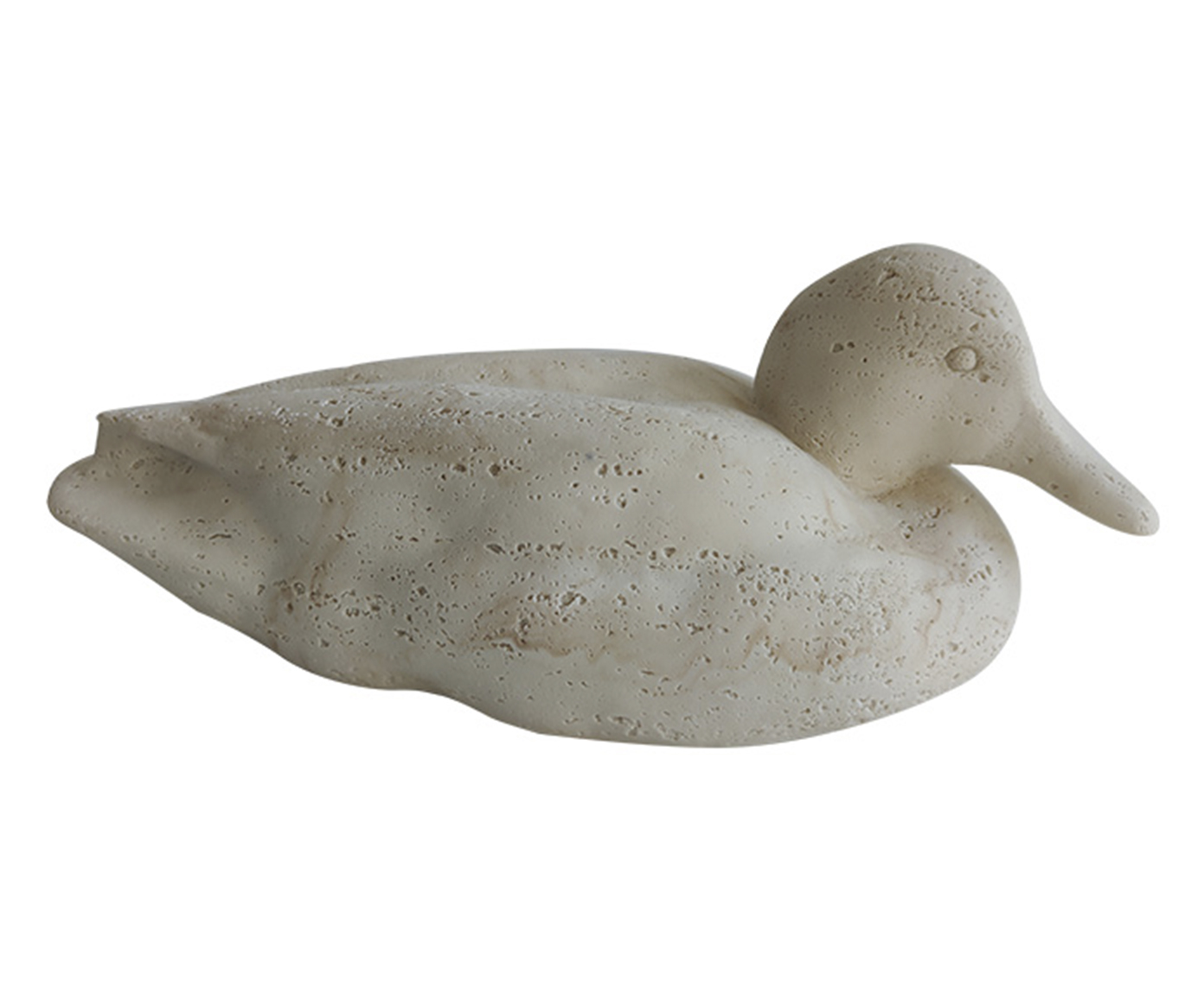 Adorno Decorativo Pato Piume Creme M&eacute;dio - image 0