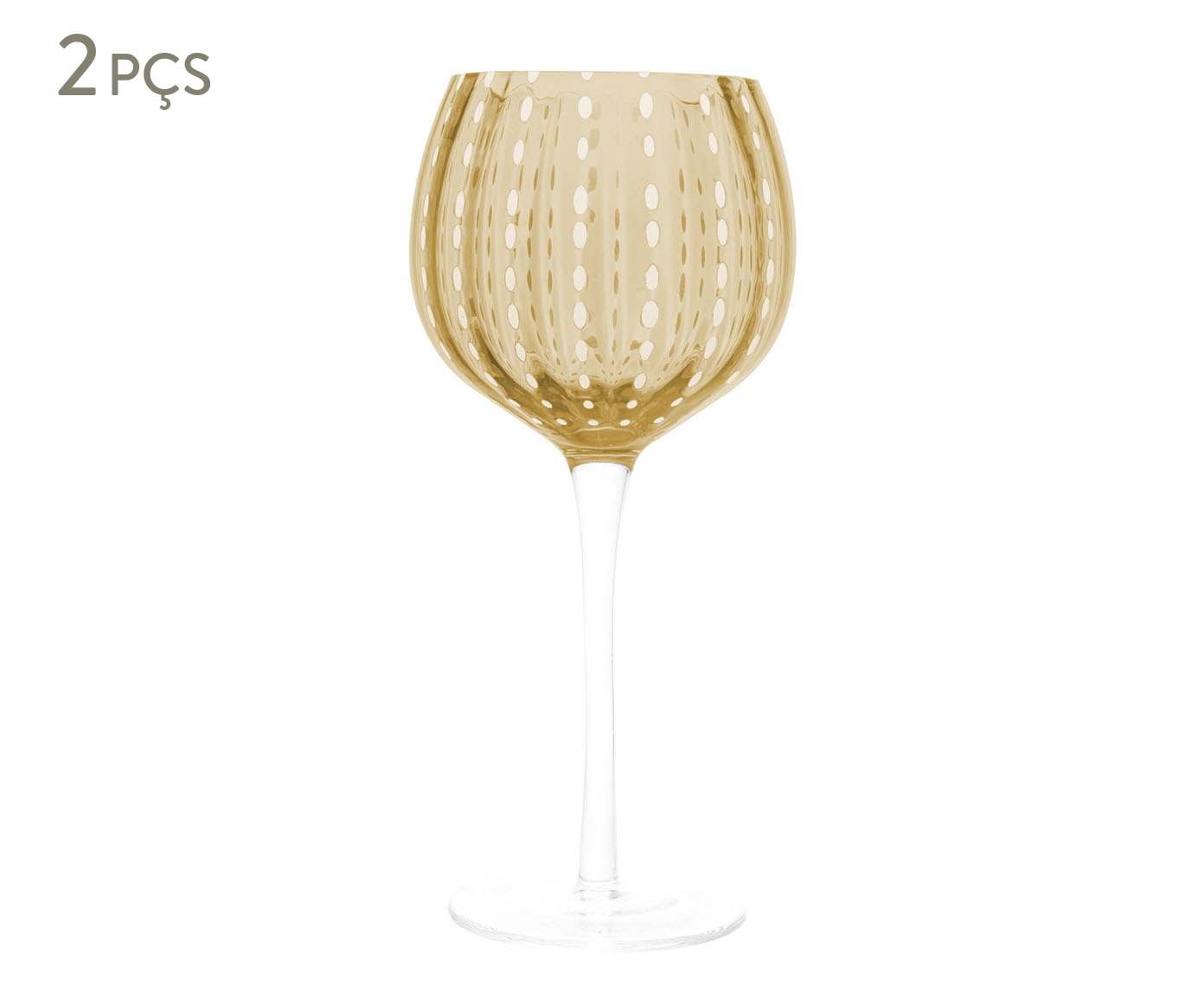 Jogo de Ta&ccedil;as para Vinho Orqu&iacute;dea &Acirc;mbar image number 0