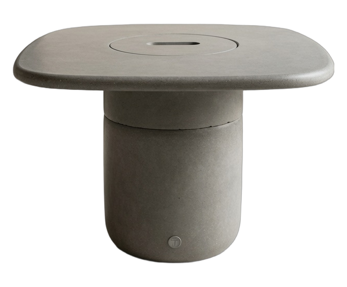 Mesa de Centro Alta com Lareira &Oacute;rion Cinza - image 0