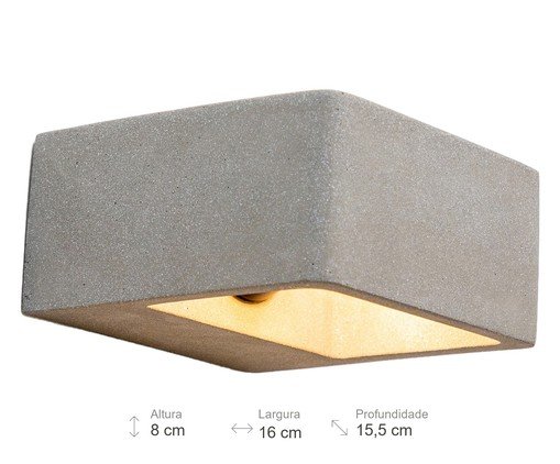Arandela Hull Cinza image number 4