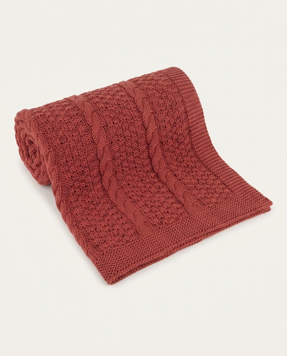 Manta em Tricot Frankie Terracota - image 1