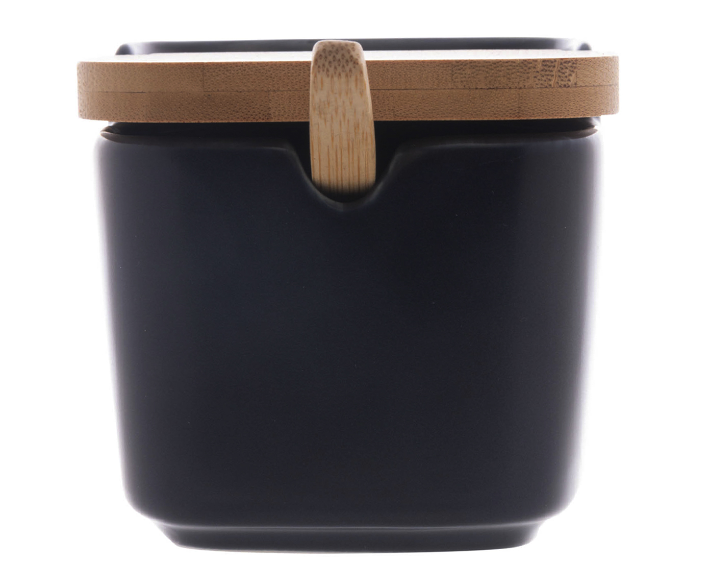 Saleiro com Tampa e Colher de Bambu Azul ll image number 0
