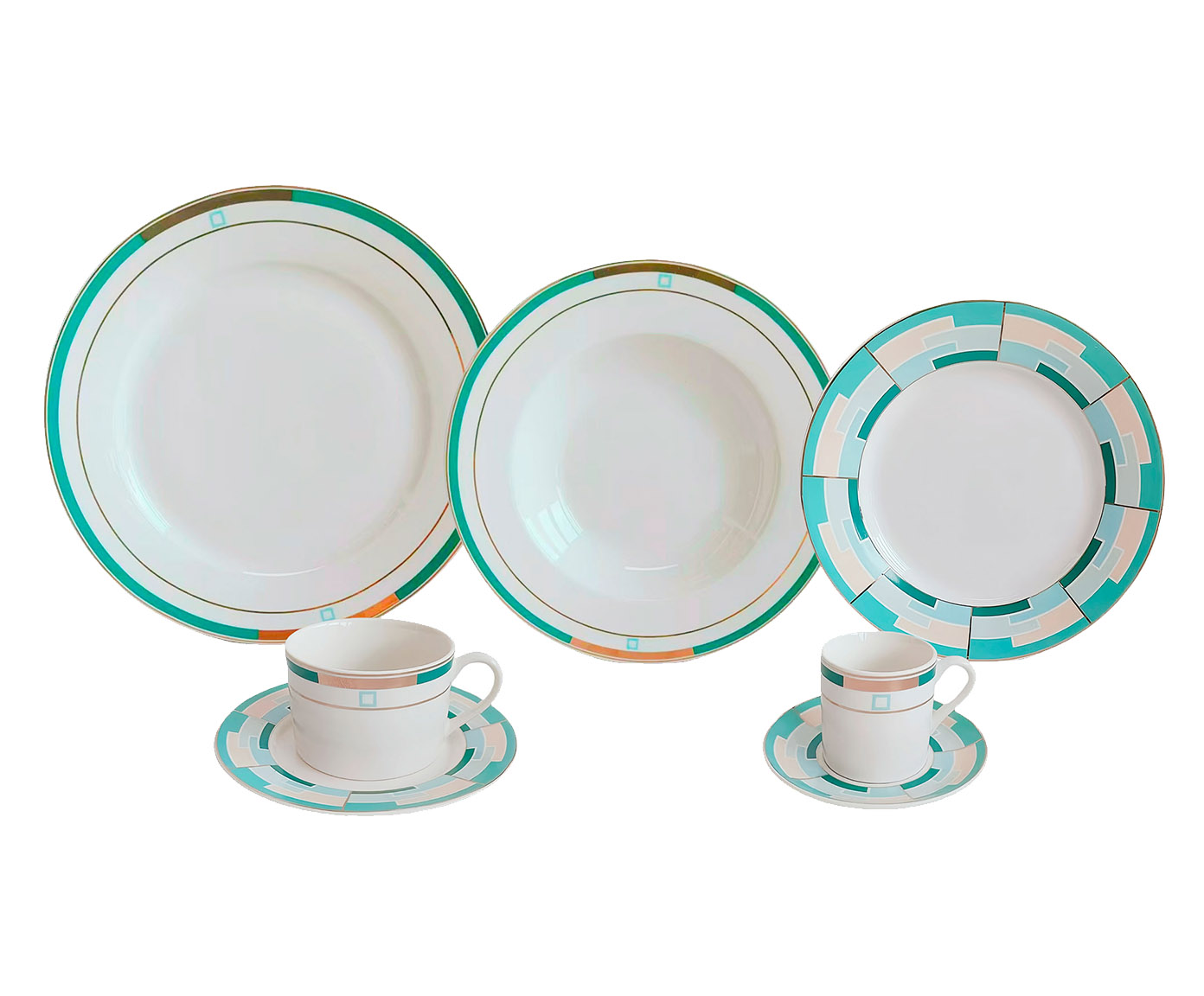 Aparelho de Jantar em Porcelana Frattale China - image 0