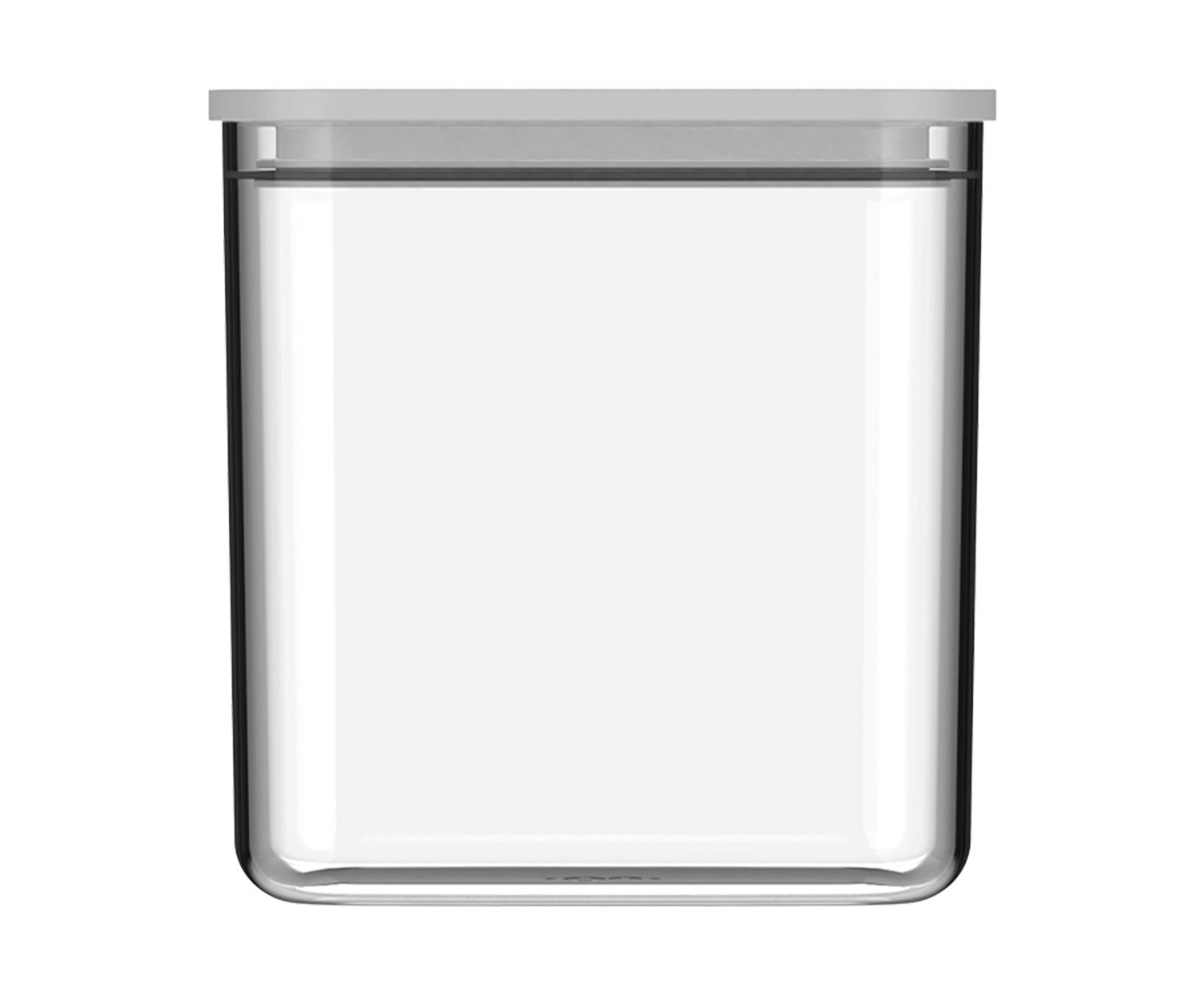Pote Herm&eacute;tico Retangular Duo Lock Branco Fechado Branco image number 2