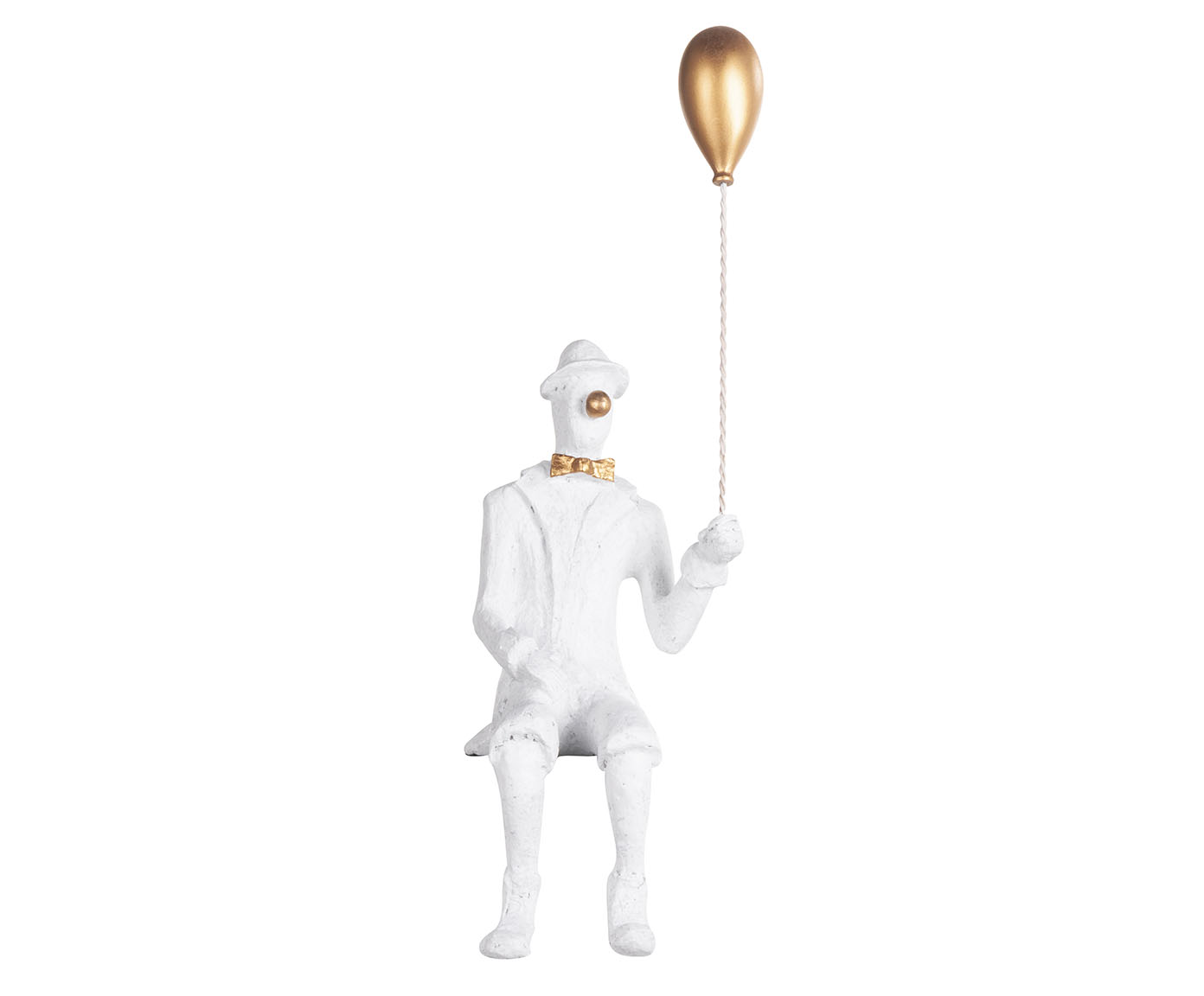 Adorno Palha&ccedil;o Sentado Dourado - image 0
