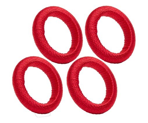 Jogo de An&eacute;is para Guardanapo Tress&ecirc; Vermelho image number 3