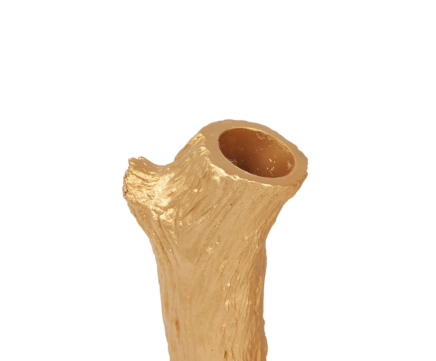 Vaso Tronco Pequeno Dourado&nbsp; - image 1
