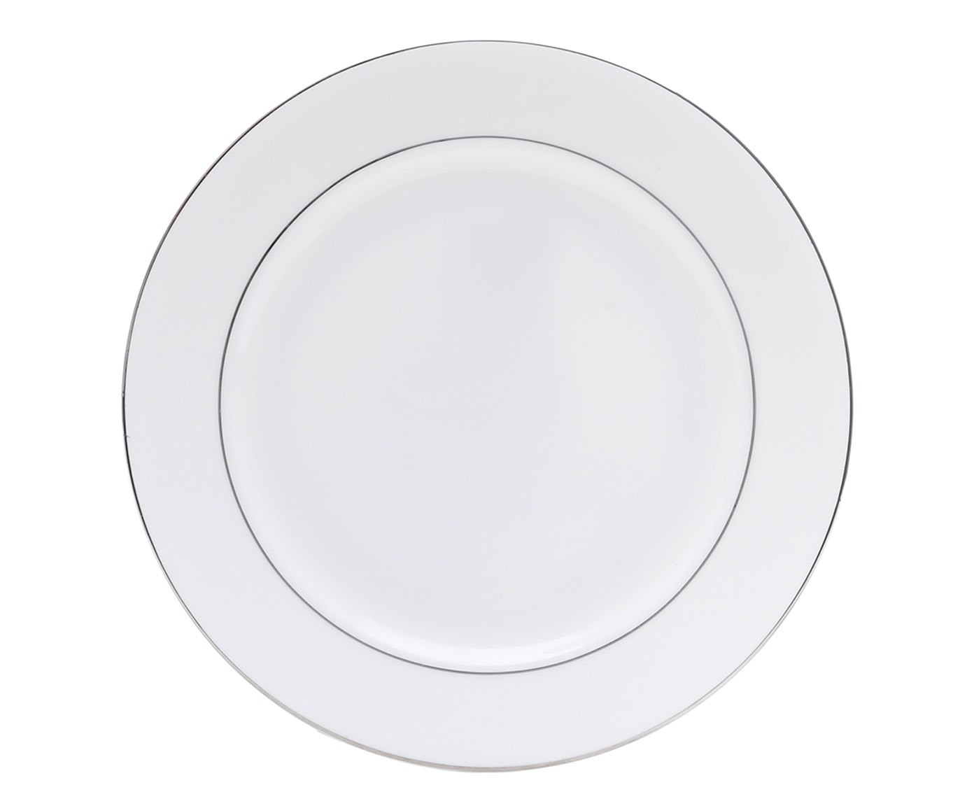 Aparelho de Jantar em Porcelana com Borda Prateada M&ocirc;naco image number 3