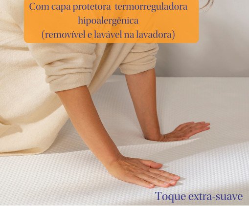 Cama Ba&uacute; Emma + Colch&atilde;o Emma Original Cinza - Queen Size image number 15