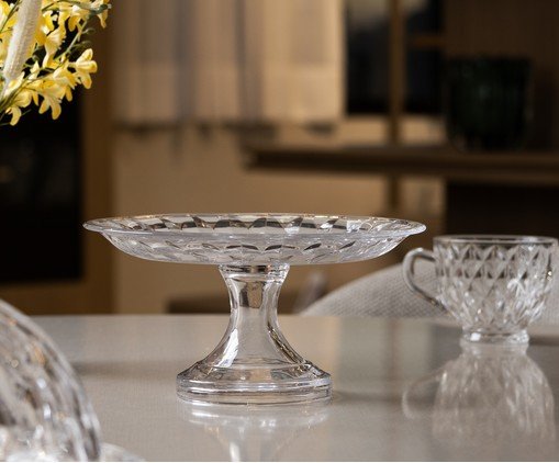 Prato em Cristal Diamond Transparente image number 2