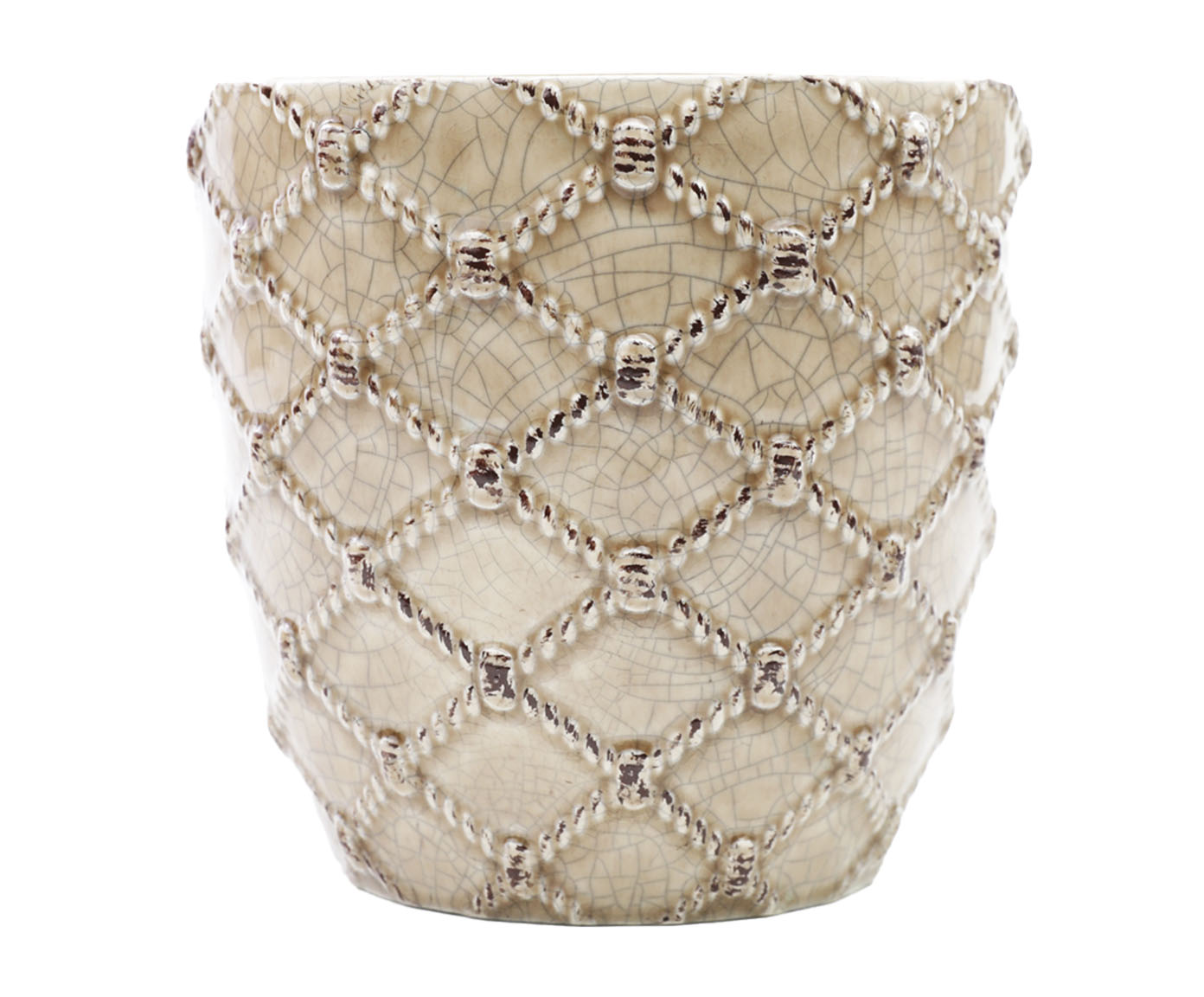 Vaso em Cer&acirc;mica com Textura Cordas image number 0