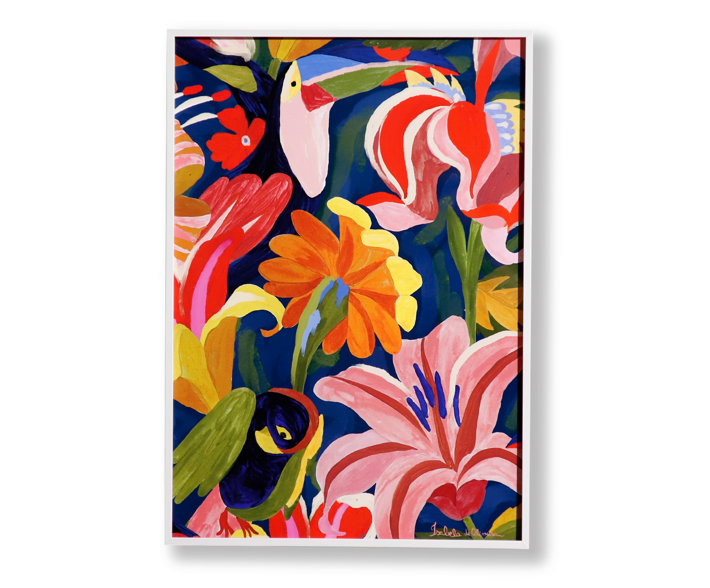 Quadro Decorativo Tucano Floral - image 0