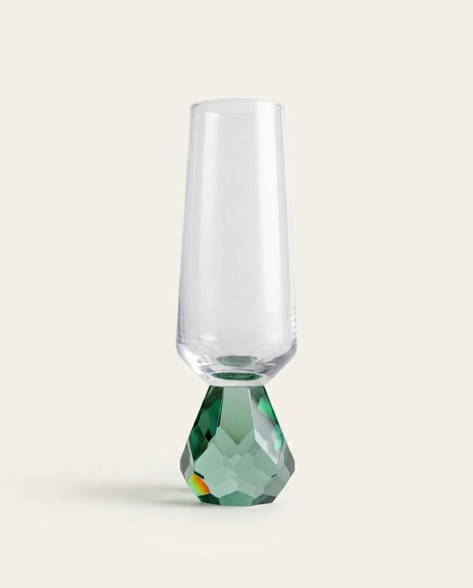 Ta&ccedil;a para Champanhe Cristalle Verde - image 0