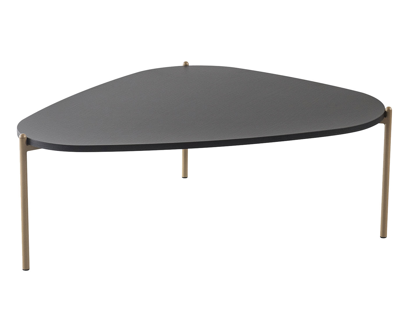 Mesa de Centro Org&acirc;nica Nero e Dourado image number 0