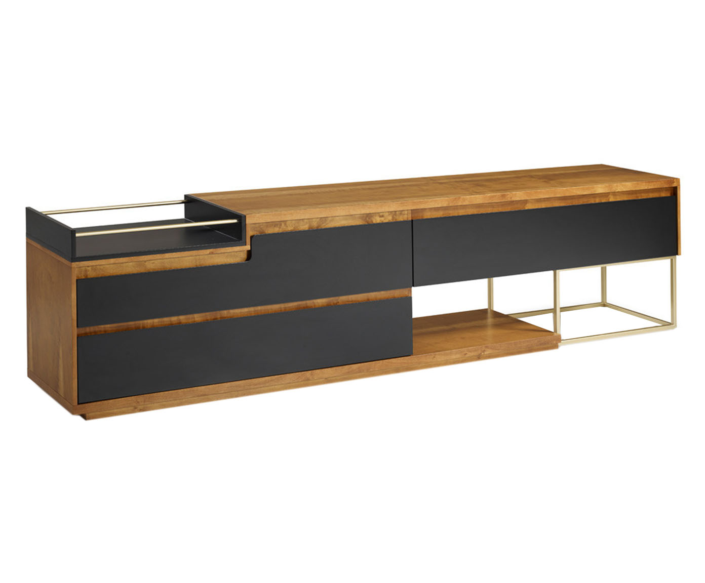 Rack Brick - Natural e Preto - image 1