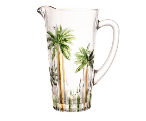 Jogo de Jarra e Copos Palm Tree Handpaint image number 2