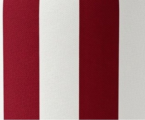 Pufe listrado Navi vermelho e branco image number 2