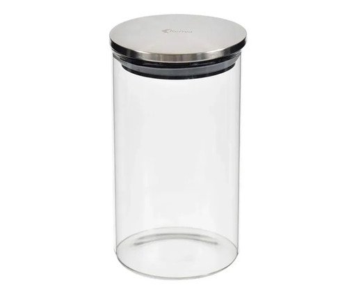Pote de Vidro e Inox Kenya - image 0