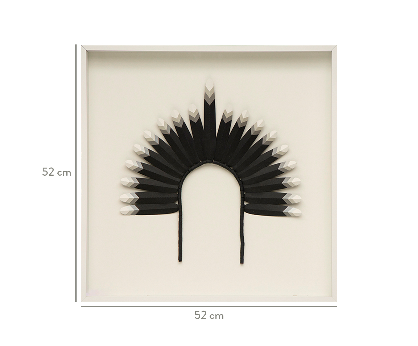 Quadro com Vidro Cocar Preto image number 3