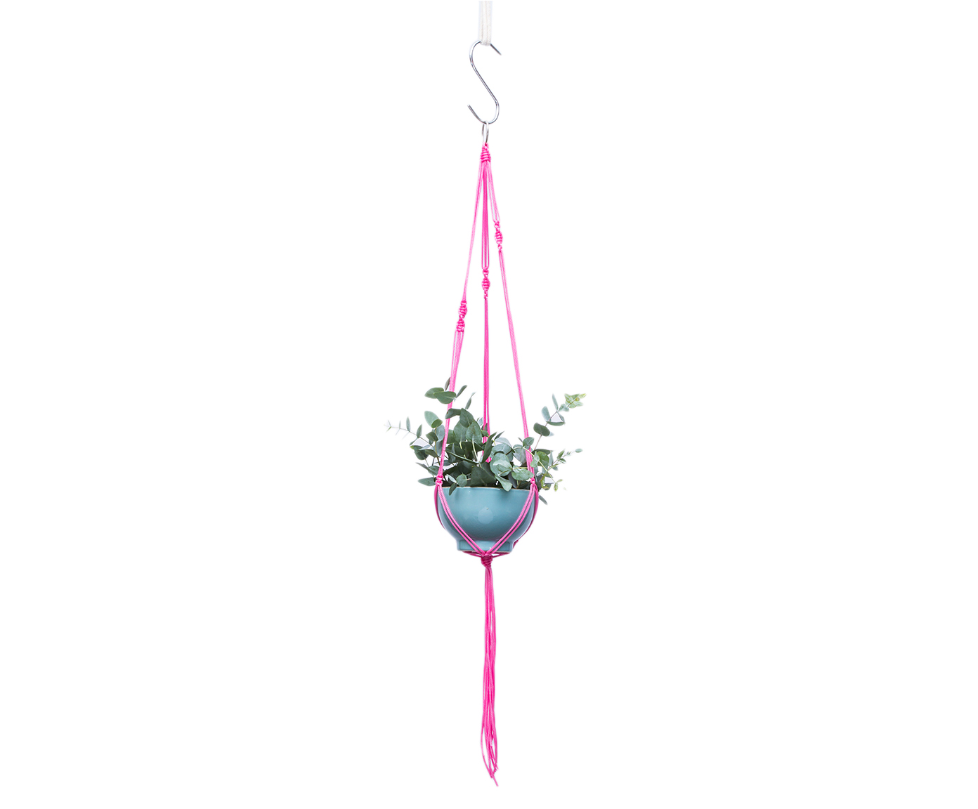 Hanger em Macram&ecirc; First Rosa - image 0