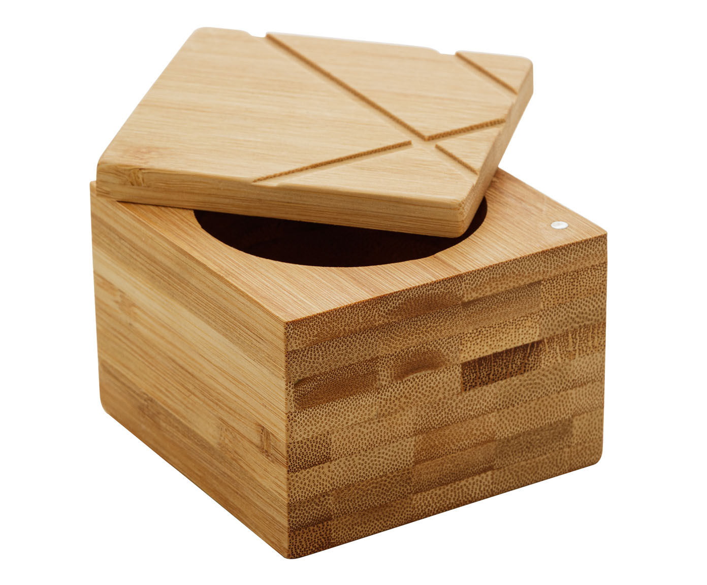 Saleiro em Bambu com Tampa Square - image 1