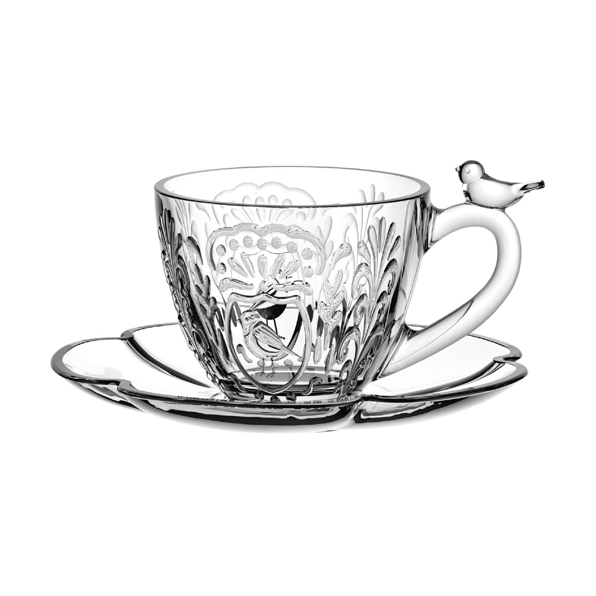Jogo de X&iacute;caras para Caf&eacute; em Cristal Ecol&oacute;gico Canary image number 1