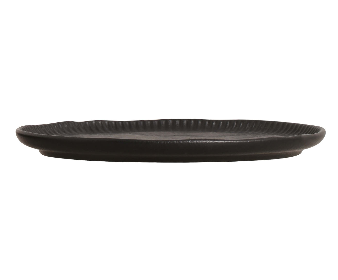 Jogo de Prato Raso Linhas Preto Matte image number 2