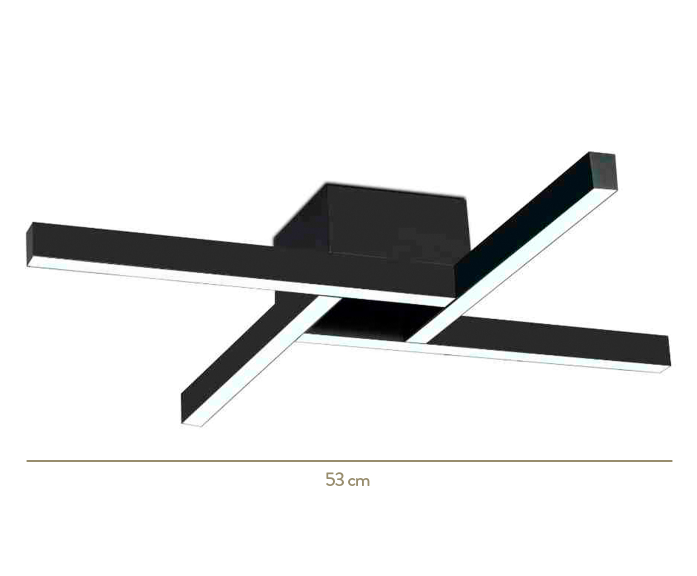Plafon de Led 22W Maze Preto Bivolt image number 1