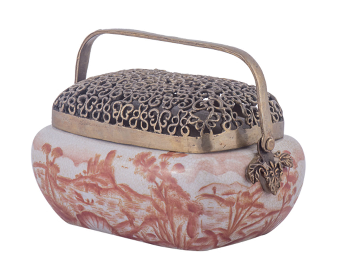 Caixa em Porcelana Crates Laranja image number 1
