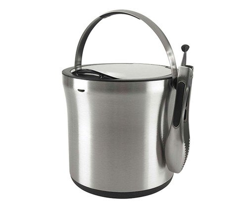 Balde para Gelo com Pegador em Inox Mila image number 0