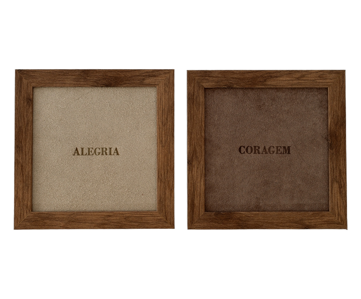 Jogo de Quadros "Alegria e Coragem" Off-White e Fendi image number 0