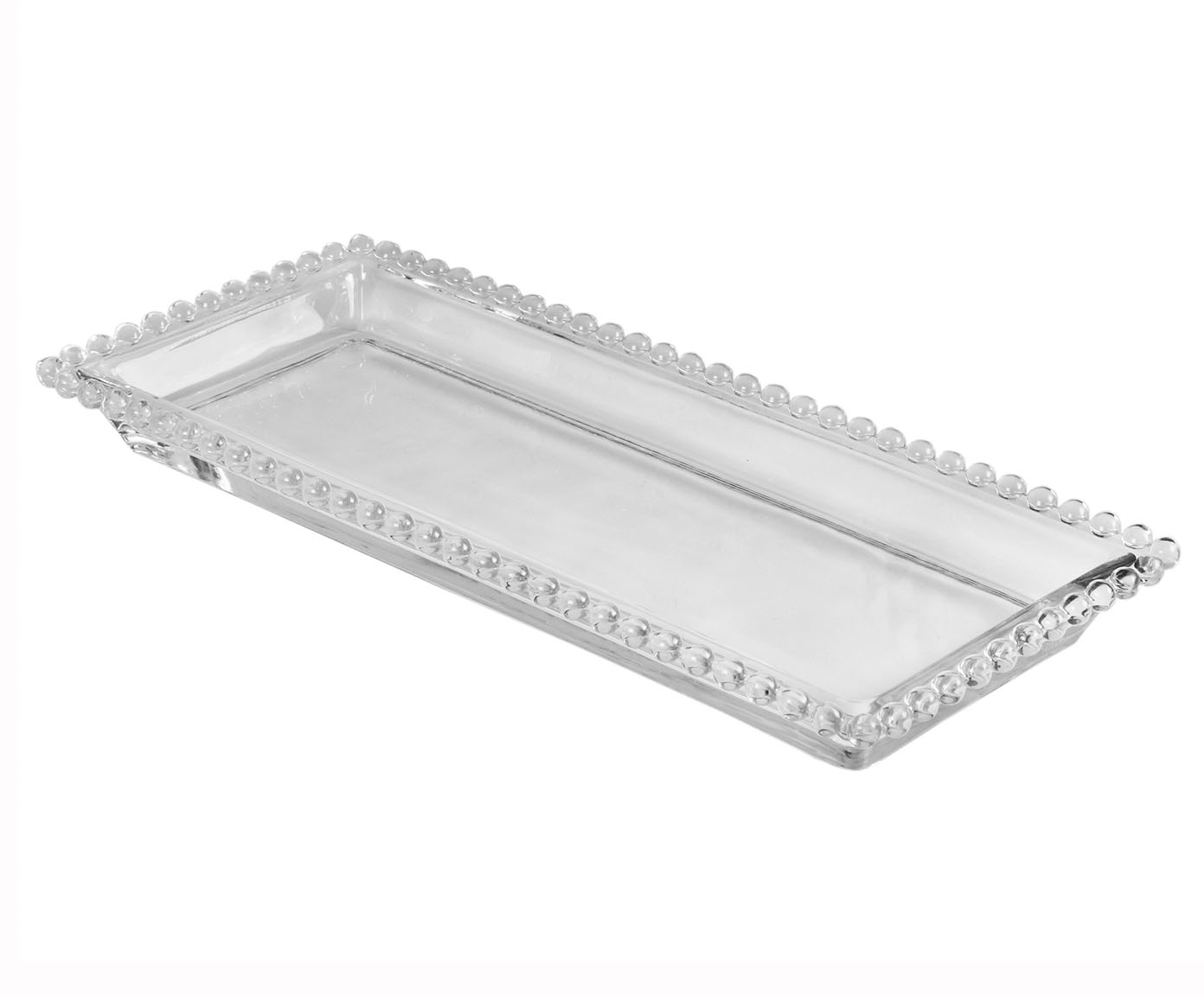 Travessa para Servir em Cristal Pearl - Transparente image number 1