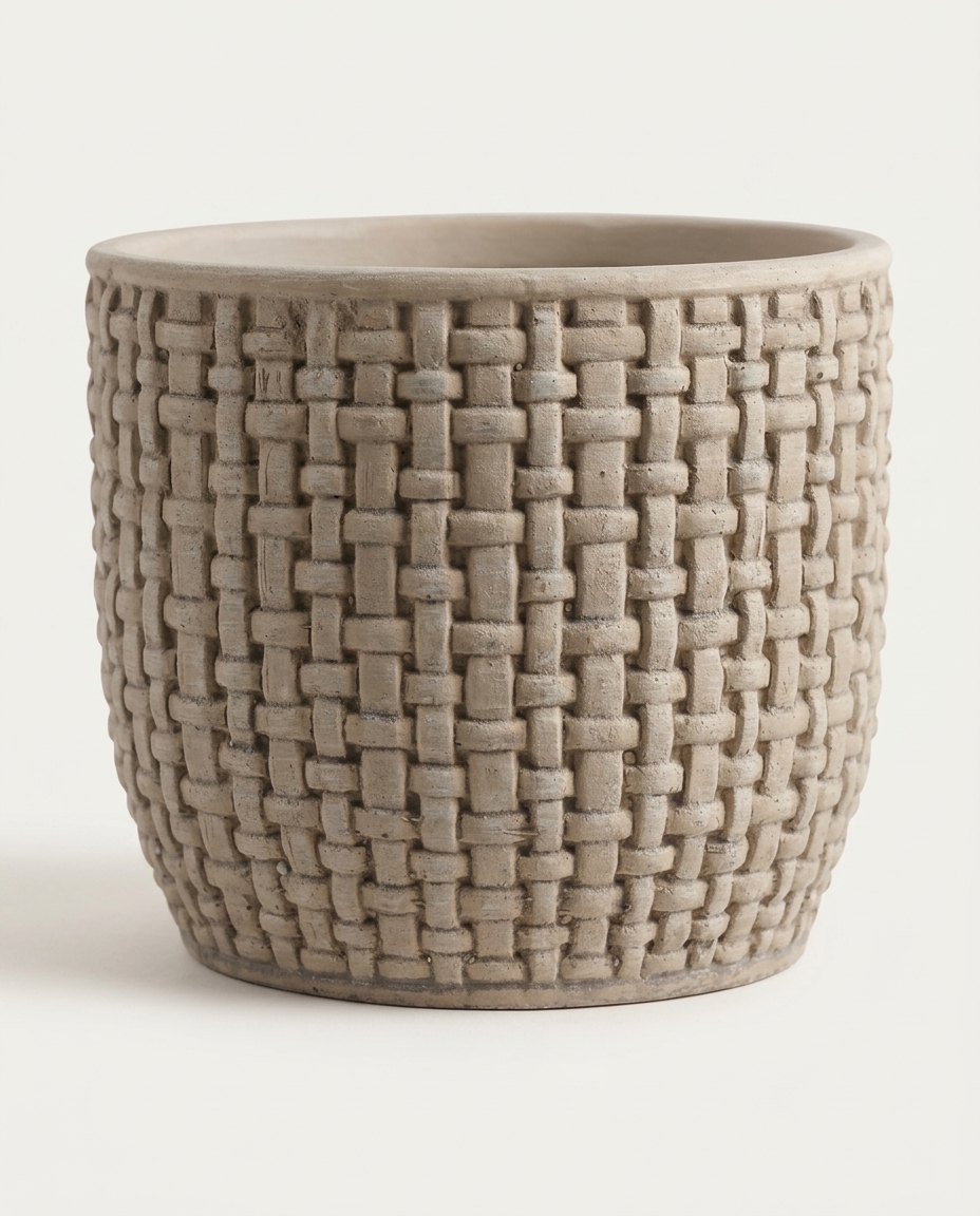 Cachepot Tramex Marrom M&eacute;dio - image 0