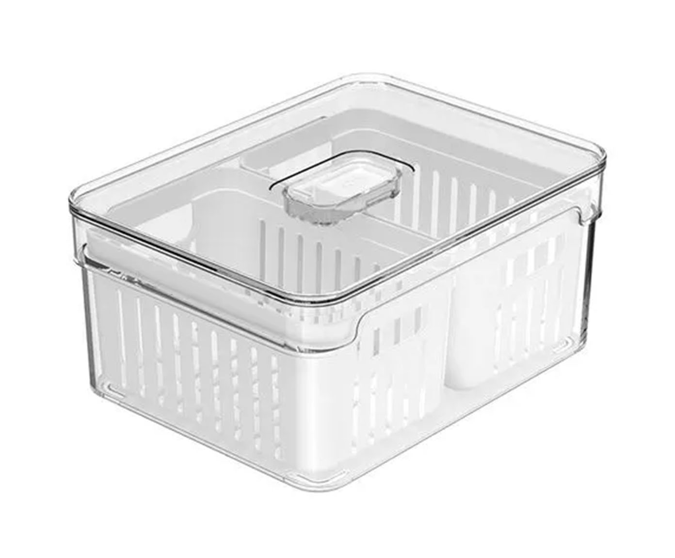 Organizador Clear Fresh com 02 Cestos Natural - image 0