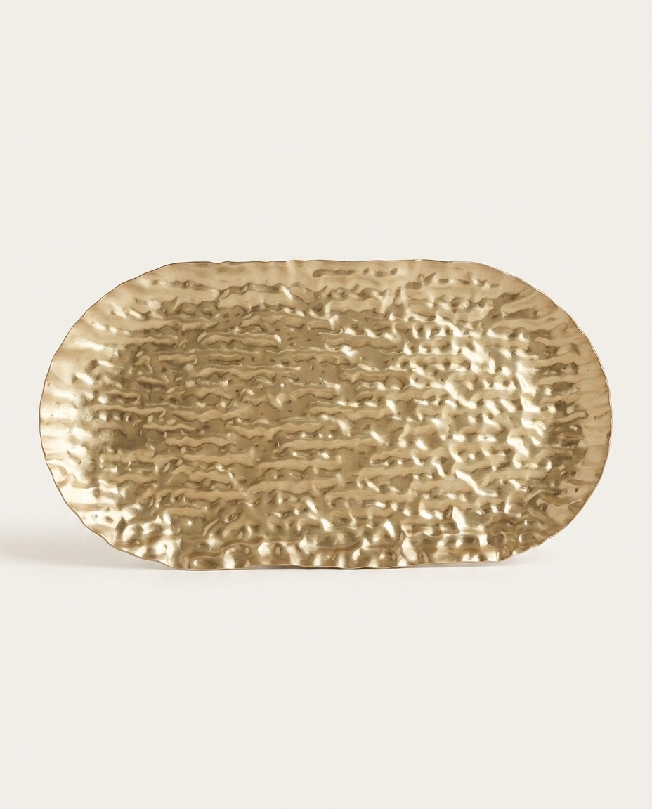 Bandeja Decorativa Brushed Gold Pequena image number 2
