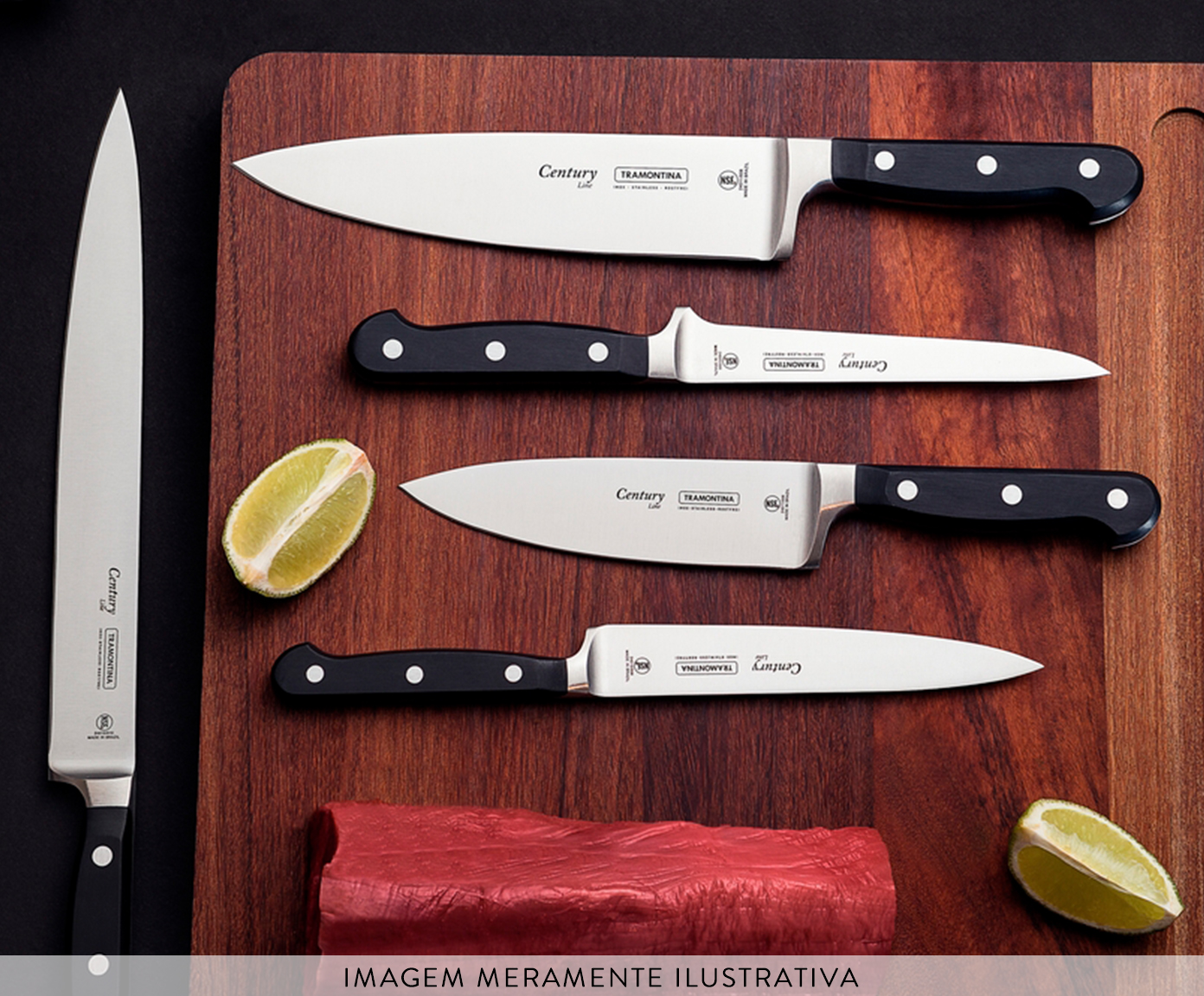 Faca para Confeiteiria em Inox Agile 10" - Preta - image 1