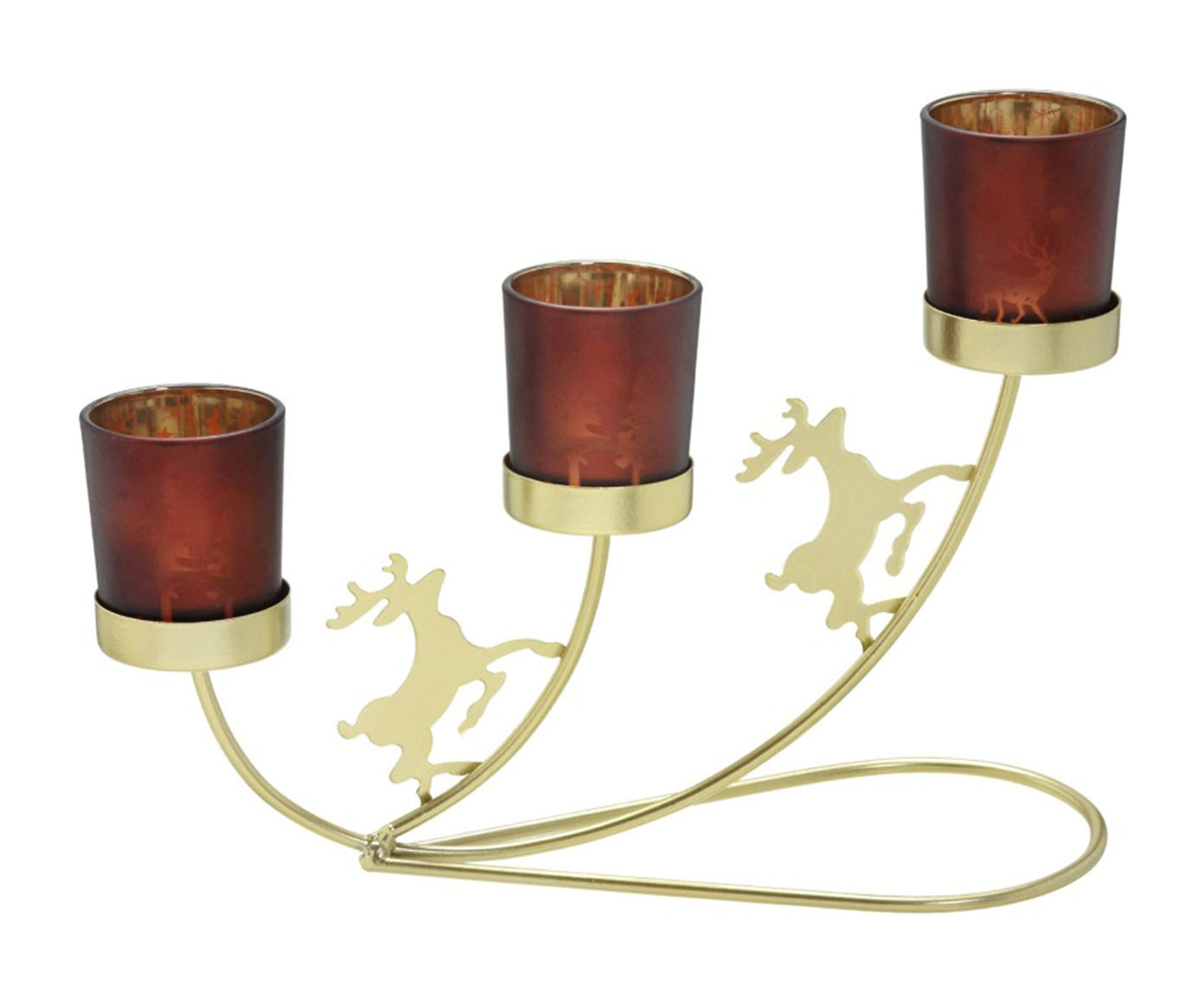 Candelabro Natalino Dourado II image number 0