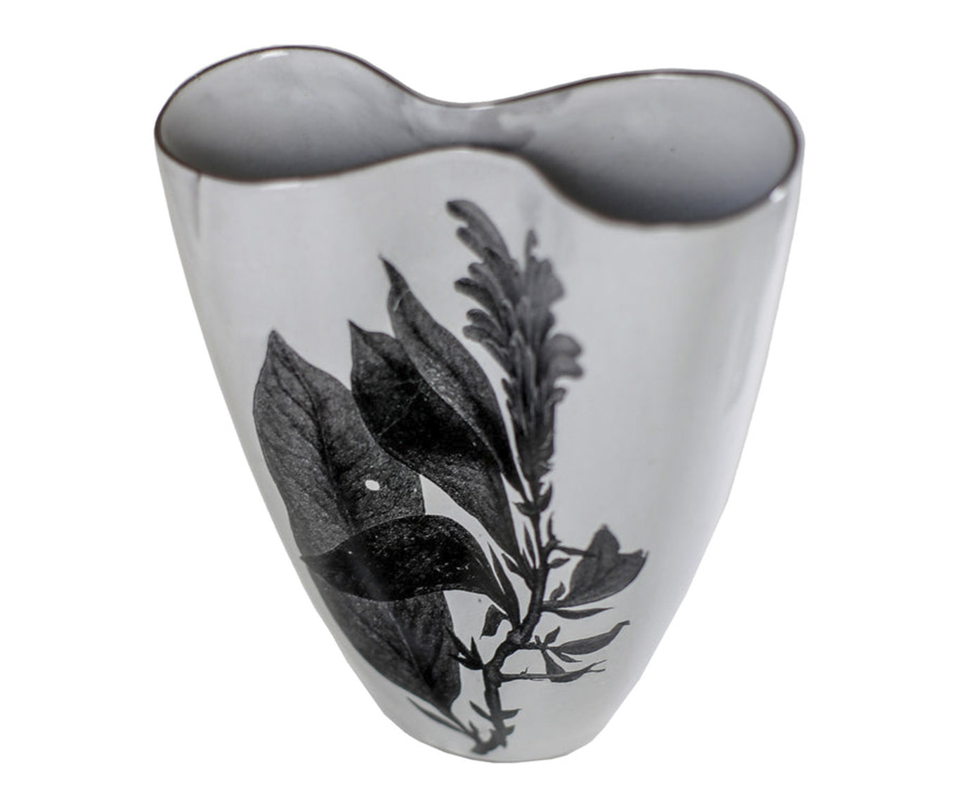 Vaso Infinito Africa Cer&acirc;mica Preto image number 1