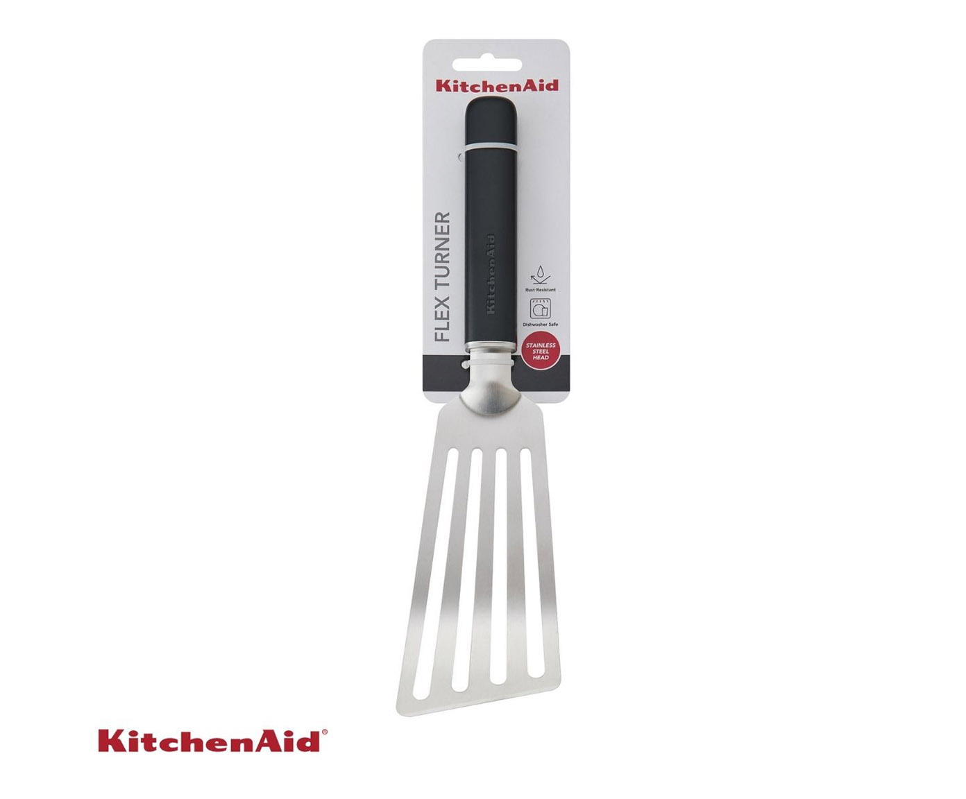 Esp&aacute;tula Perfurada em A&ccedil;o Inox Kitchenaid Preta image number 6